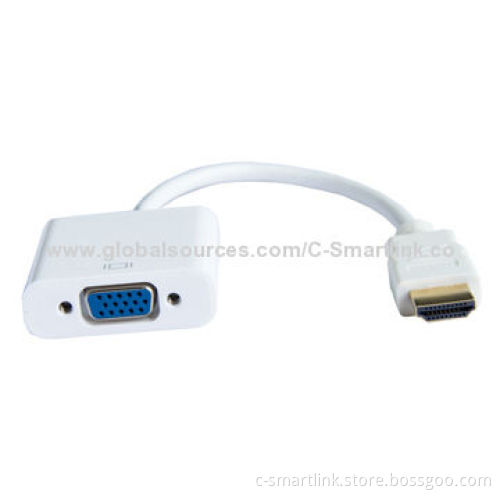 HDMI to VGA Adapter with CE, FCC, RoHS and REACH Marks